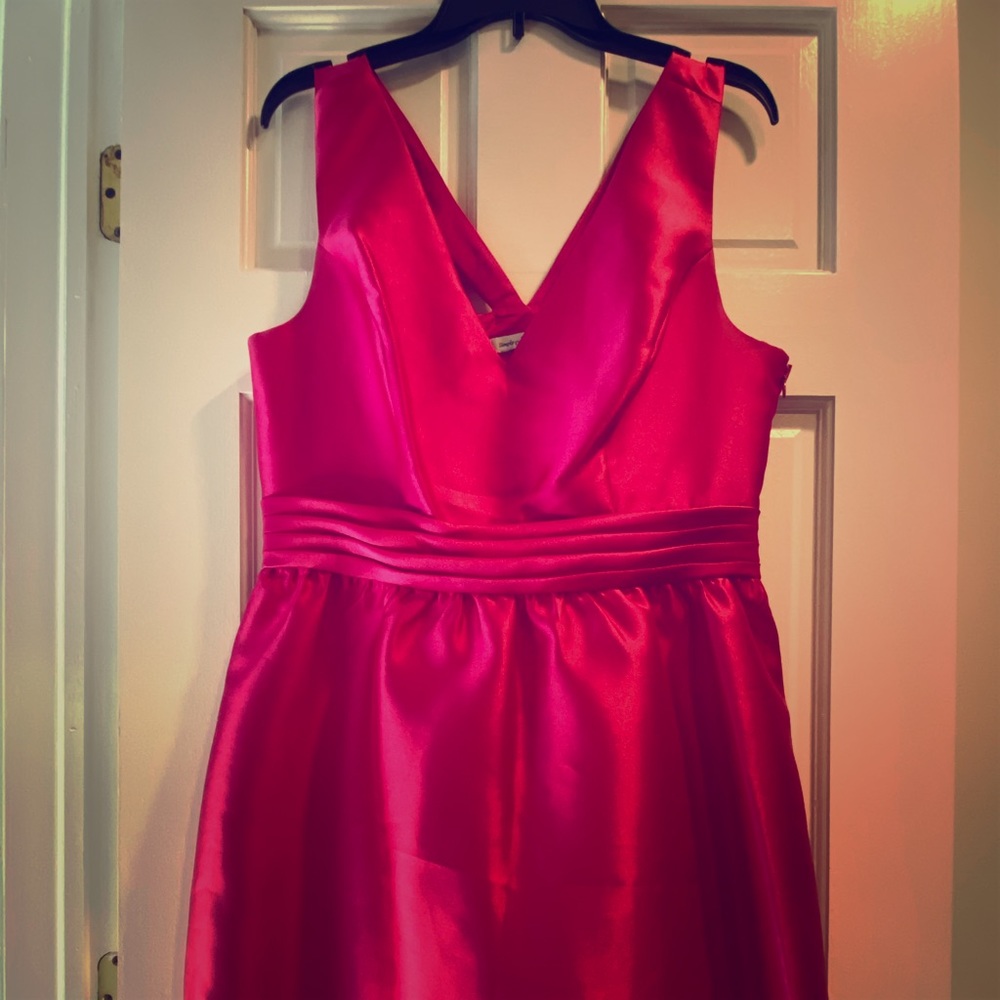 Fuchsia Short Halter Dress